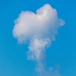 Heart clouds wallpaper