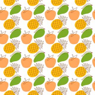 Fruit pattern wallpaper