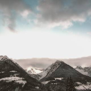 Gray mountain wallpaper