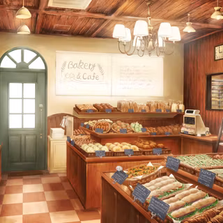 Cake shop wallpaper