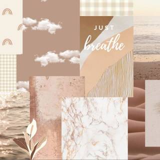 Neutral aesthetic desktop wallpaper