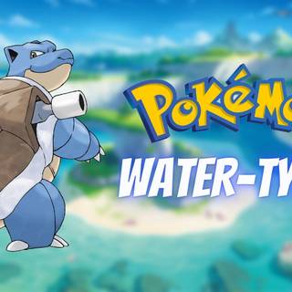 Water and grass dragon Pokémon wallpaper