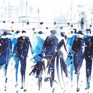 Abstract people wallpaper