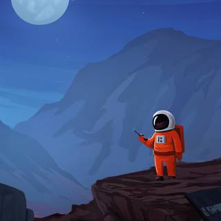 Android astronaut wallpaper