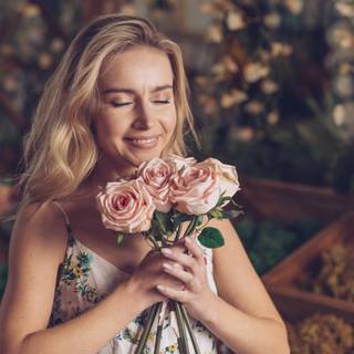 Rose flower women wallpaper