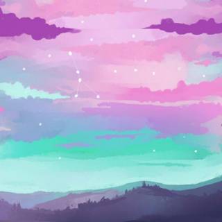 Cute aesthetic iPhone blue wallpaper