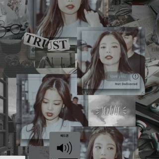 Black aesthetic Blackpink wallpaper