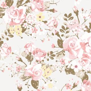 Rose pattern wallpaper