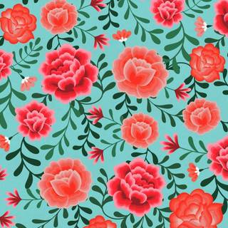 Rose pattern wallpaper