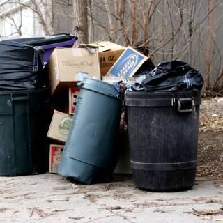 Garbage can wallpaper