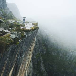 Alone in rain wallpaper