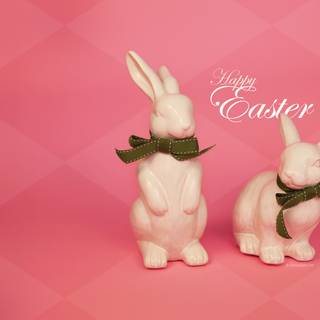 Easter rabbit computer wallpaper