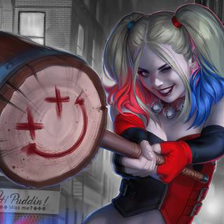 Harley Quinn comic desktop wallpaper
