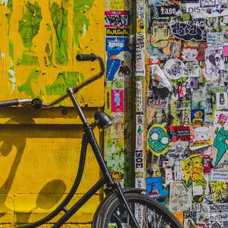 Bike stickers wallpaper