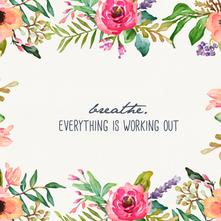 Watercolor floral wallpaper