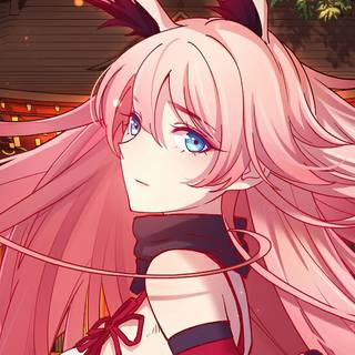 Pink PC anime wallpaper