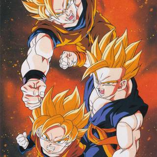 Goku and Goten wallpaper