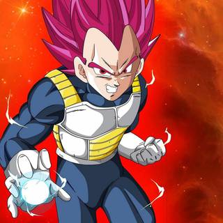 Vegeta SSJ God wallpaper