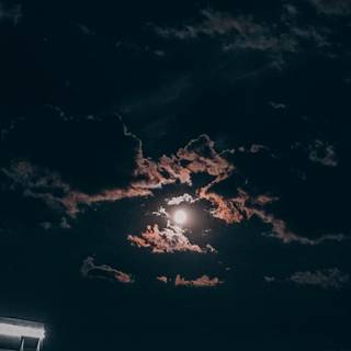 Cloudy night wallpaper