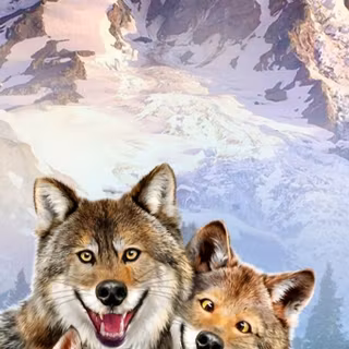 Funny wolf wallpaper