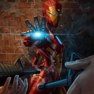 Iron Heart iPhone wallpaper