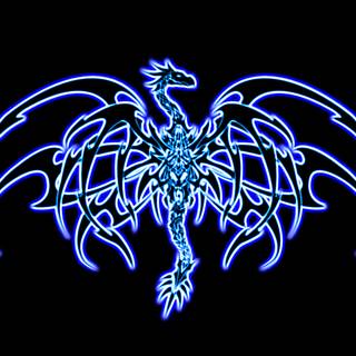 Led dragon wallpaper