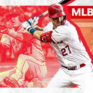 Mike Trout computer wallpaper