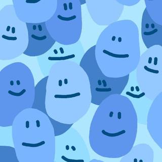 Preppy iPad blue wallpaper