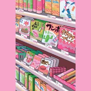 Pastel anime food aesthetic wallpaper