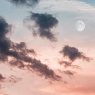 Sunset moon wallpaper