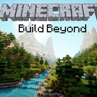Minecraft building wallpaper