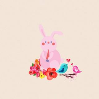 Aesthetic Easter iPhone wallpaper