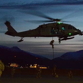 Fast roping wallpaper