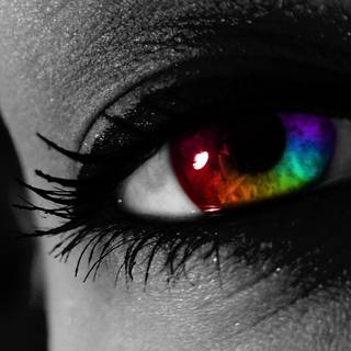 Rainbow eye wallpaper