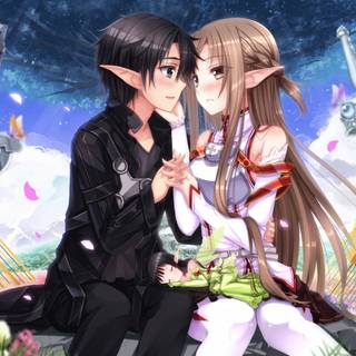 Anime couple horizontal wallpaper