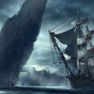 Creepy ships wallpaper