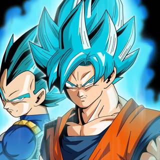 Goku and Vegeta UI wallpaper