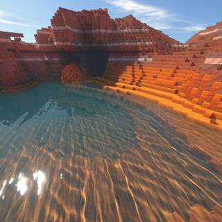 Minecraft realistic water wallpaper