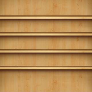 Empty bookshelf wallpaper