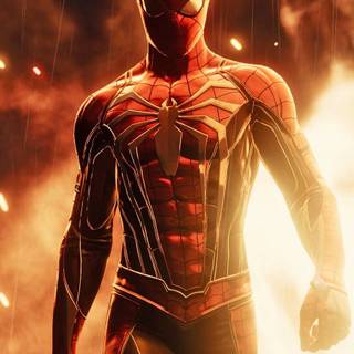 Orange Spider-Man wallpaper