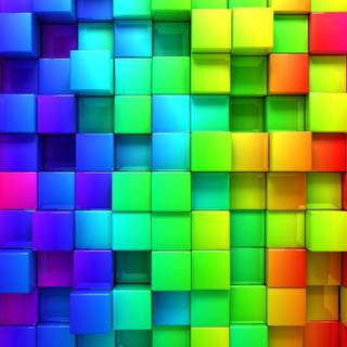 Colorful cubes wallpaper