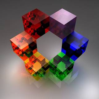 Colorful cubes wallpaper
