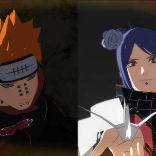 Konan and Pain wallpaper
