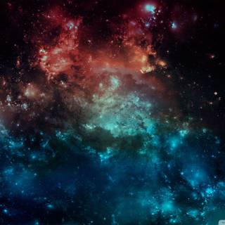 Rainbow nebula wallpaper