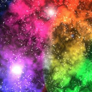 Rainbow nebula wallpaper
