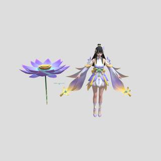 Kagura Water Lily wallpaper