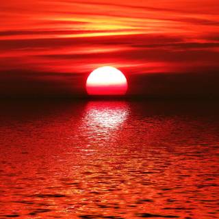 Red sunrise wallpaper