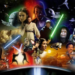 Star Wars film series wallpaper