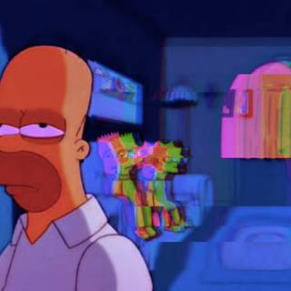 Simpsonwave wallpaper