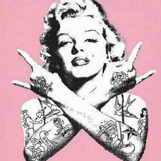 Marilyn Monroe gangster wallpaper